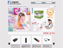 Tablet Screenshot of digitaltechnologies.com.lb